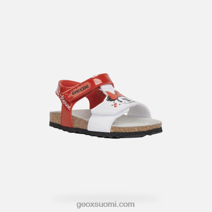 punainen valkoinen 42HD21597 Geox sandaali chalki vauva