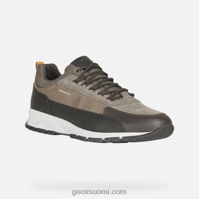 tumman kahvin/kyyhkynen harmaa 42HD2961 Geox delray mies