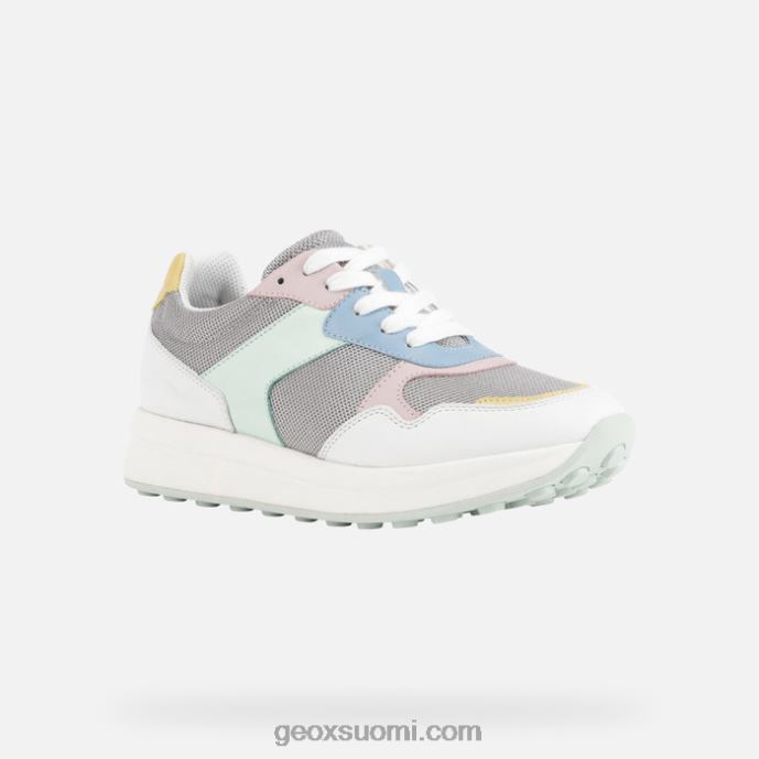 vaaleanharmaa/valkoinen 42HD2348 Geox runntix nainen