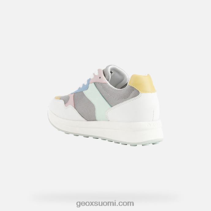 vaaleanharmaa/valkoinen 42HD2348 Geox runntix nainen