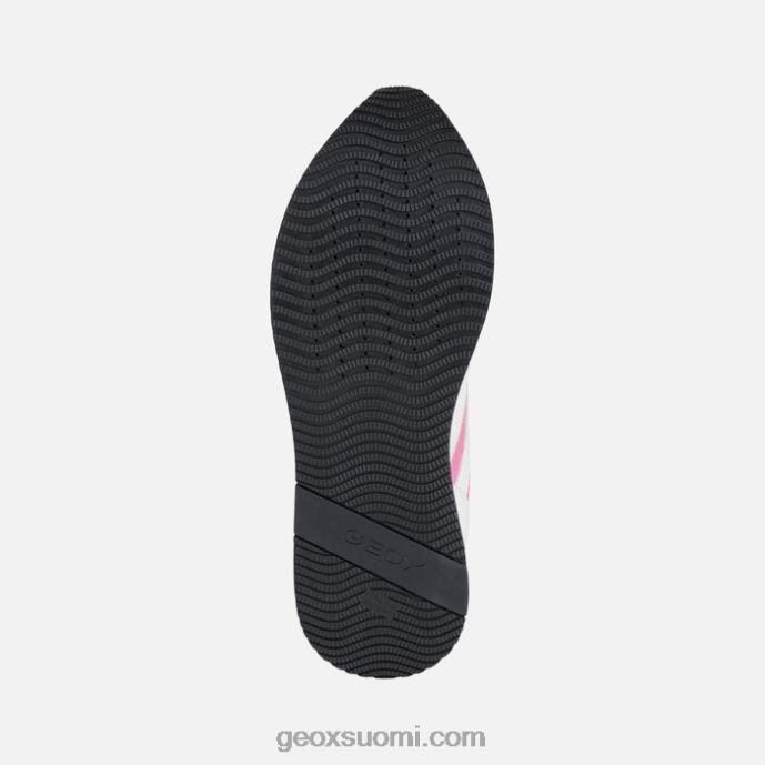 valkoinen/fluo fuksia 42HD2398 Geox kiltti nainen