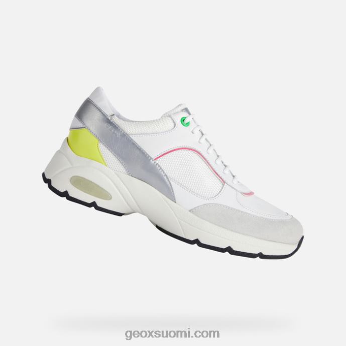 valkoinen/fluo fuksia 42HD2413 Geox tunnin nainen