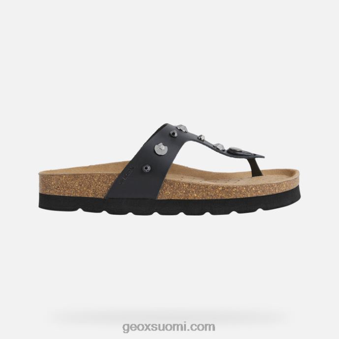 musta 42HD2602 Geox brionia korkea nainen
