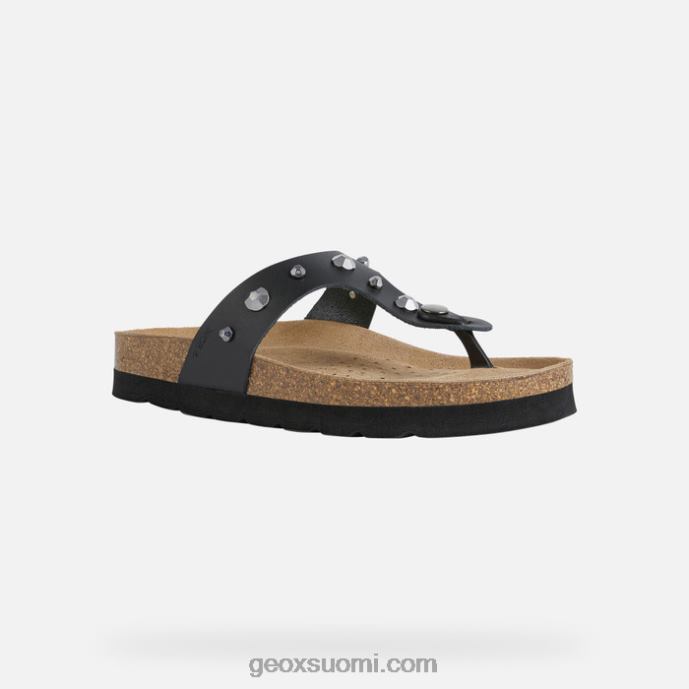 musta 42HD2602 Geox brionia korkea nainen