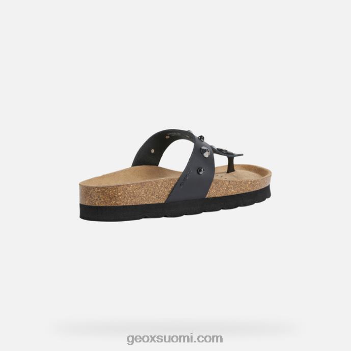 musta 42HD2602 Geox brionia korkea nainen