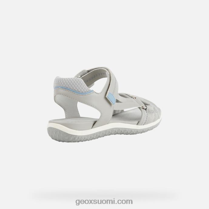 vaaleanharmaa/vaalea avio 42HD2457 Geox sandaalivega nainen