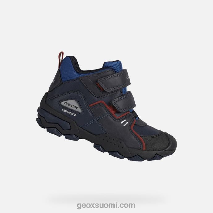 laivastonsininen/tummanpunainen 42HD21286 Geox buller abx poika