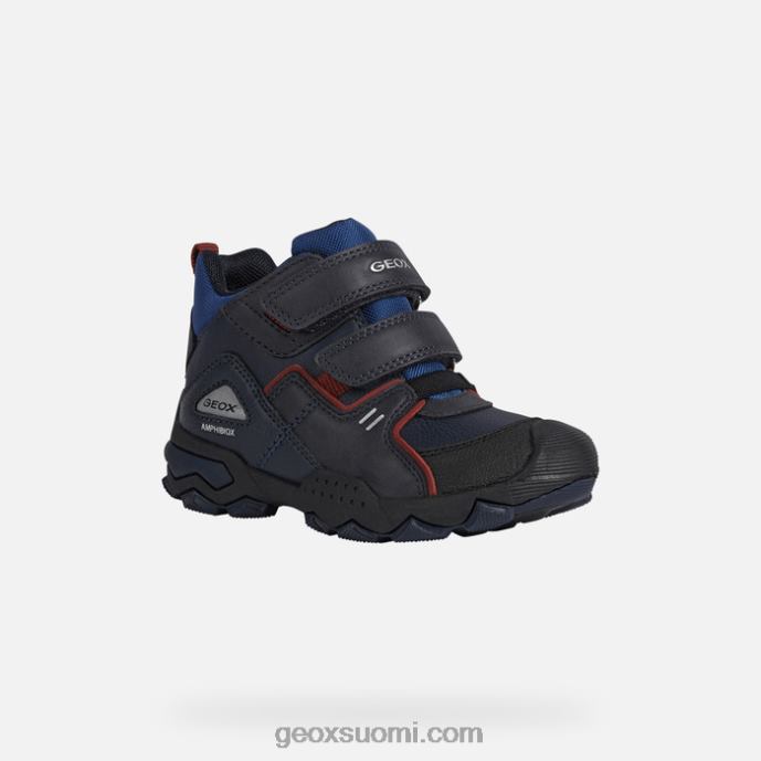 laivastonsininen/tummanpunainen 42HD21286 Geox buller abx poika