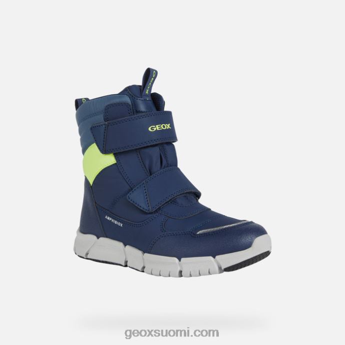 navy/fluo keltainen 42HD21073 Geox flexyper abx junior