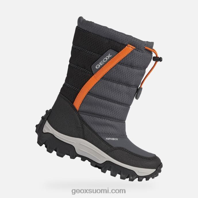 tummanharmaa/oranssi 42HD21161 Geox himalaya abx junior
