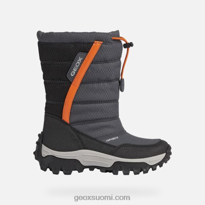 tummanharmaa/oranssi 42HD21161 Geox himalaya abx junior