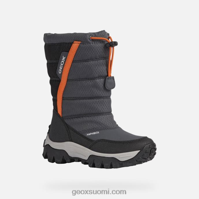 tummanharmaa/oranssi 42HD21161 Geox himalaya abx junior