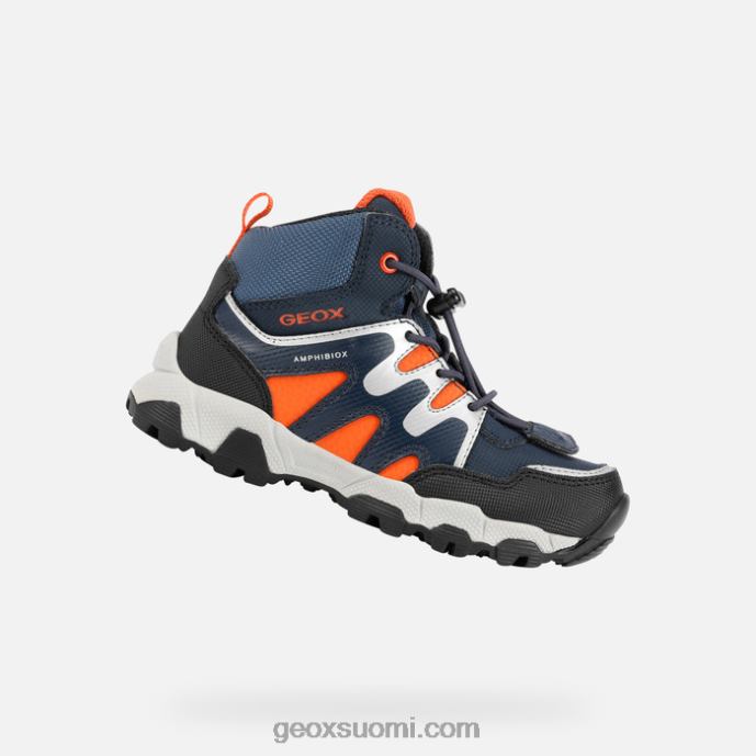 laivastonsininen/oranssi 42HD21032 Geox magnetar abx junior