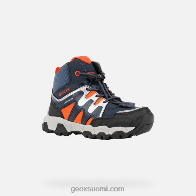 laivastonsininen/oranssi 42HD21032 Geox magnetar abx junior