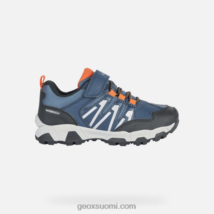 laivastonsininen/oranssi 42HD21051 Geox magnetar abx junior