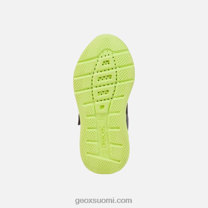 tummanharmaa/lime 42HD21311 Geox sprinttipoika