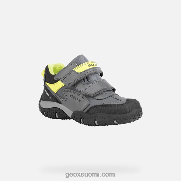 tummanharmaa/lime 42HD21413 Geox baltilainen poika
