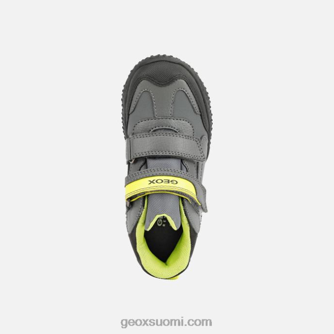 tummanharmaa/lime 42HD21413 Geox baltilainen poika