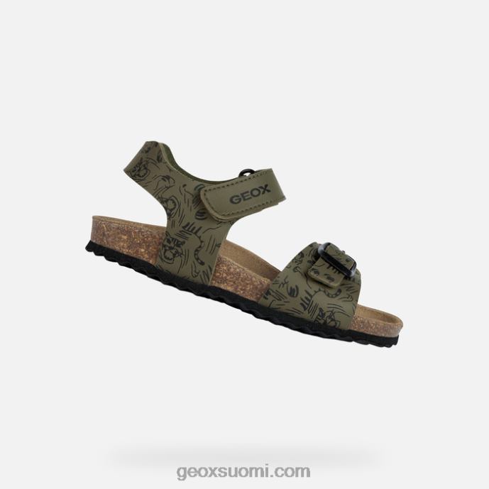 armeija/musta 42HD21301 Geox gita poika
