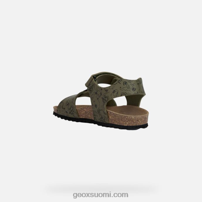 armeija/musta 42HD21301 Geox gita poika
