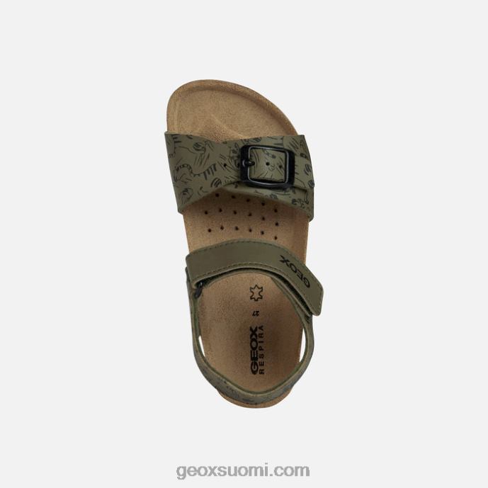 armeija/musta 42HD21301 Geox gita poika