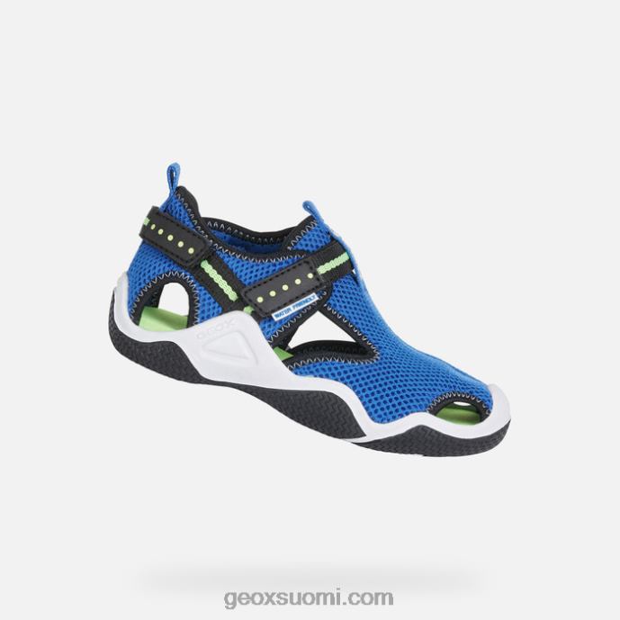 kuninkaallinen/fluogreen 42HD21348 Geox kahlaaja juniori