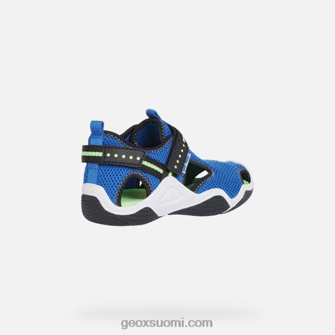 kuninkaallinen/fluogreen 42HD21348 Geox kahlaaja juniori