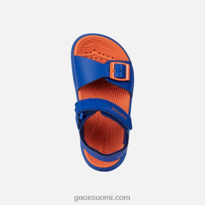 kuninkaallinen/oranssi 42HD21053 Geox sandaali fusbetto junior
