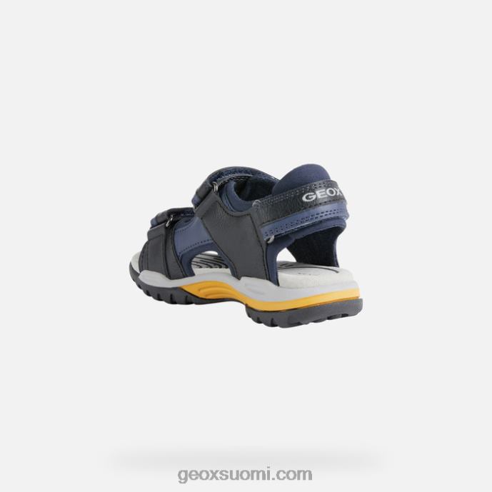 laivastonsininen/tummankeltainen 42HD21346 Geox borealis poika