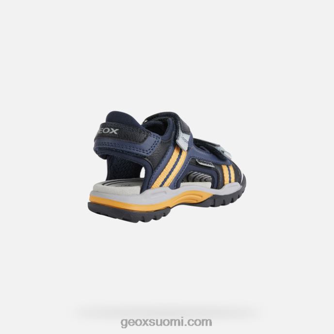 laivastonsininen/tummankeltainen 42HD21346 Geox borealis poika