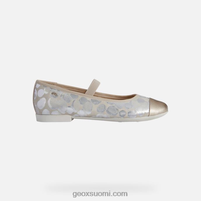 beige/platina 42HD21196 Geox plie tyttö