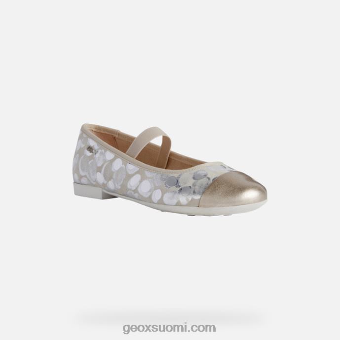beige/platina 42HD21196 Geox plie tyttö