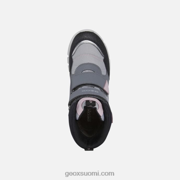 harmaa/vaaleanpunainen 42HD21041 Geox flexyper abx junior