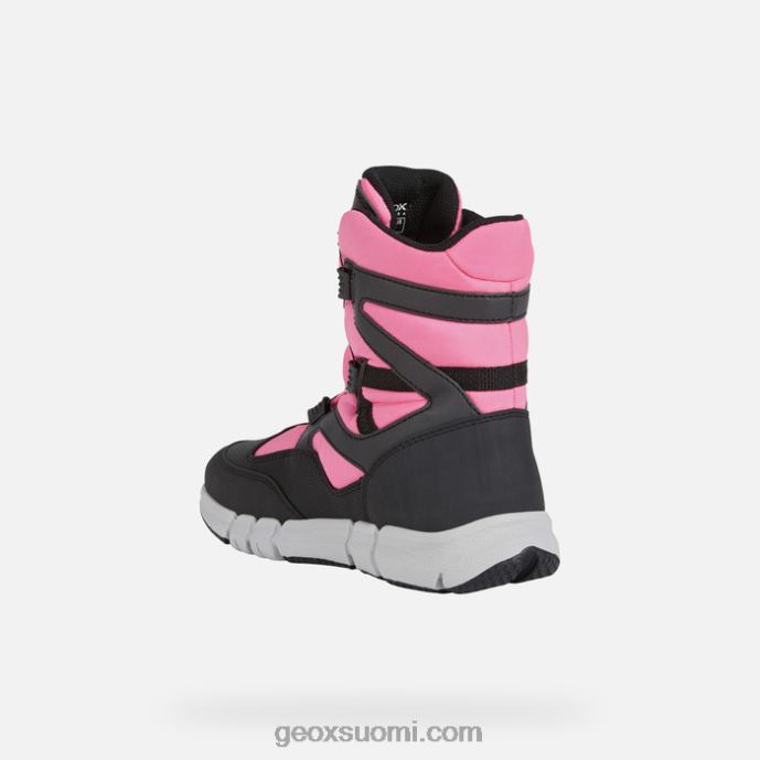 musta/fluo fuksia 42HD21179 Geox flexyper abx tyttö