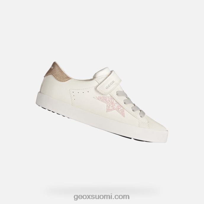valkoinen/vaaleanpunainen 42HD21863 Geox kilwi tyttö
