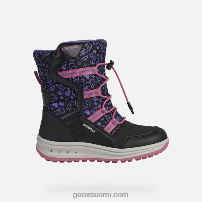 musta/fuksia 42HD21254 Geox roby tyttö