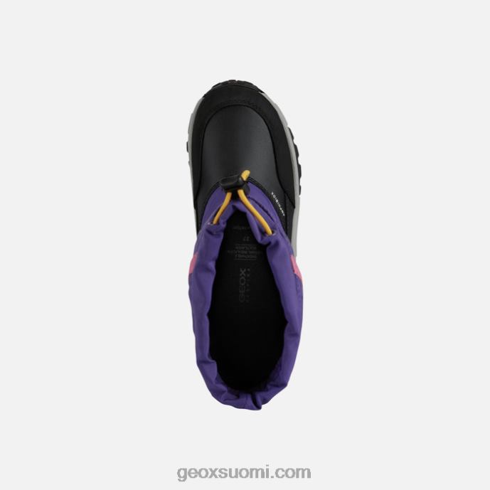 violetti/musta 42HD21147 Geox himalaya abx junior