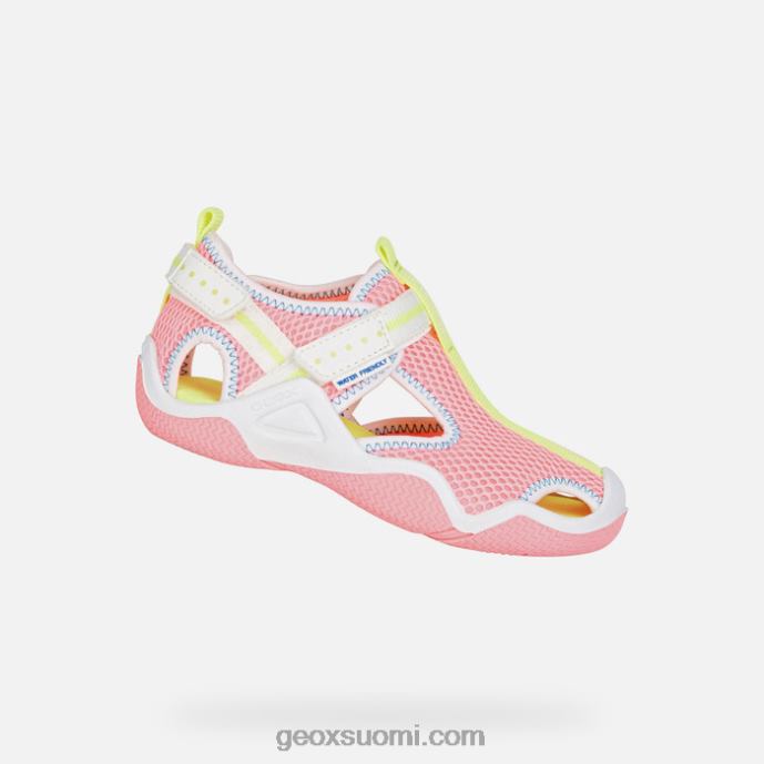 fluo fuksia/valkoinen 42HD21047 Geox kahlaaja juniori
