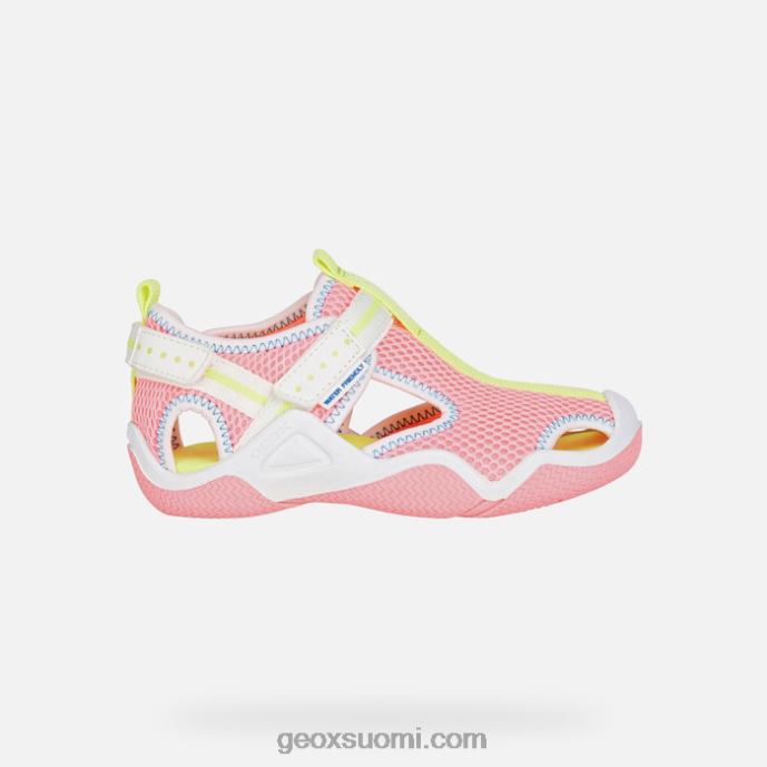 fluo fuksia/valkoinen 42HD21047 Geox kahlaaja juniori