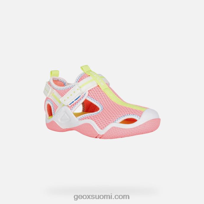fluo fuksia/valkoinen 42HD21047 Geox kahlaaja juniori