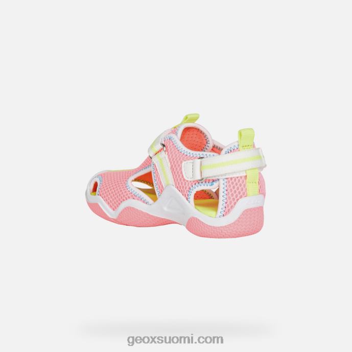 fluo fuksia/valkoinen 42HD21047 Geox kahlaaja juniori