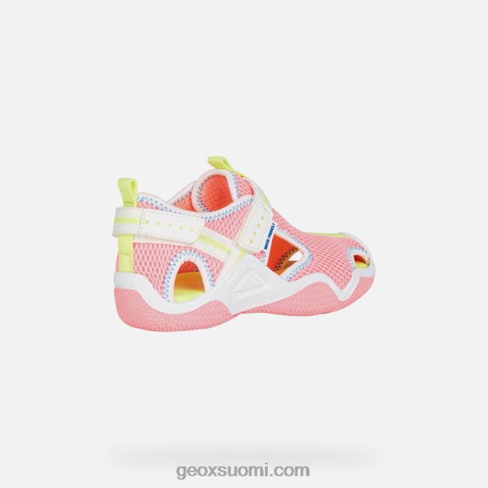 fluo fuksia/valkoinen 42HD21047 Geox kahlaaja juniori