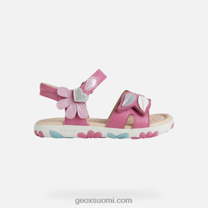 fuksia/dk pinkki 42HD21176 Geox sandaali haiti tyttö
