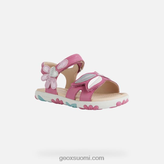 fuksia/dk pinkki 42HD21176 Geox sandaali haiti tyttö