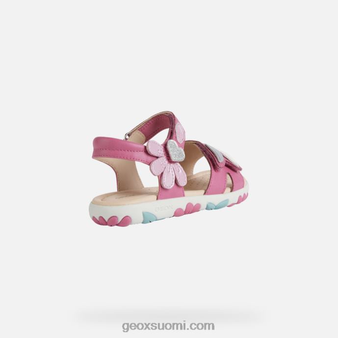 fuksia/dk pinkki 42HD21176 Geox sandaali haiti tyttö
