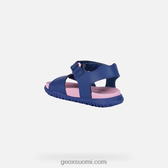 laivastonsininen/tumman pinkki 42HD2990 Geox sandaali fusbetto junior