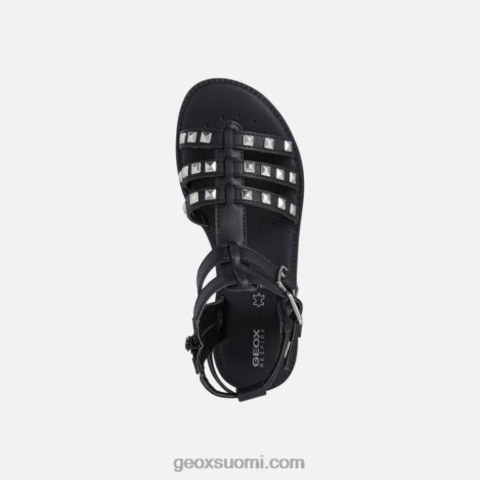 musta 42HD21109 Geox sandaali karly tyttö
