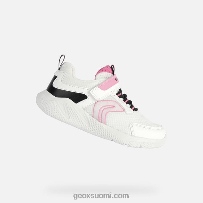 valkoinen/fuksia 42HD21898 Geox sprintti tyttö
