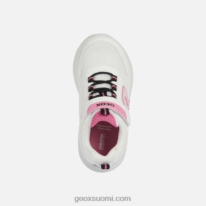 valkoinen/fuksia 42HD21898 Geox sprintti tyttö