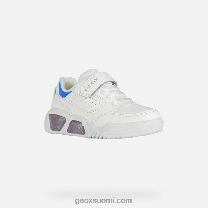 valkoinen/lila 42HD21910 Geox illuminus junior